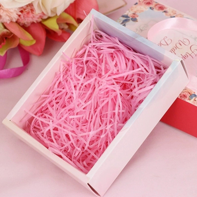 100g Colorful Shredded Paper Raffia Gift Box Filler Wedding Birthday Party  Decoration Crinkle Cut Paper Shred Packaging Gift Bag - AliExpress